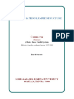Syllabus & Programme Structure: Commerce