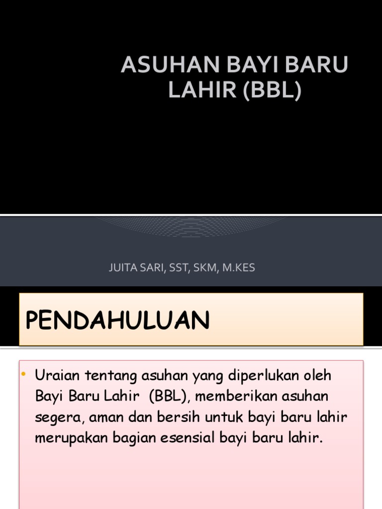 Asuhan Bayi Baru Lahir Baru | PDF