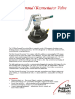 Elder Demand/Resuscitator Valve: Key Features