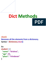 08 Python Dictionary Methods
