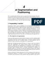 Market Segmentation and Positioning