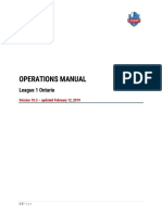 Operations Manual: League 1 Ontario