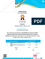 Sertifikat: Apresiasi