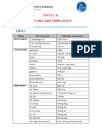 Niveau A1 - Unite 3