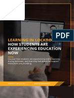 Learning in Lockdown:: How Students Are Experiencing Education NOW