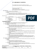 Absorption and Variable Costing: Types of Product Costing Method