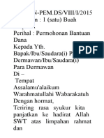 Surat Permohonan Bantuan