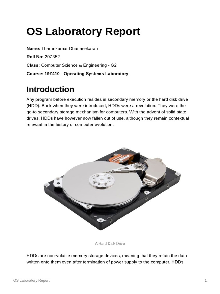 Disk Scheduling Algorithms Overview | PDF | Hard Disk Drive | Computer ...