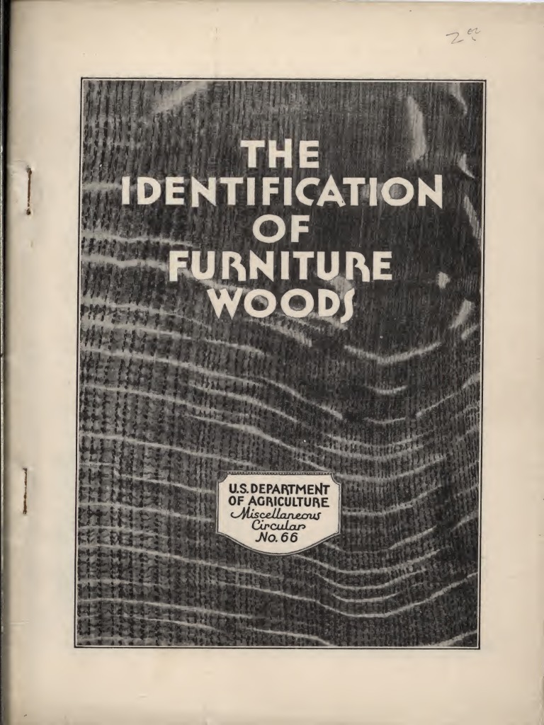 The Identification of Furniture Wood 0001 PDF Plywood Wood
