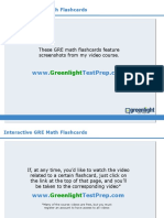 GRE Math Flashcards From GreenlightTestPrep