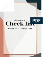 Altynna1.eng Check List "Perfect English