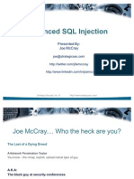 Advanced SQL IntectionV3