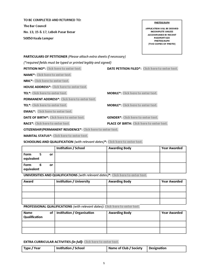Petitioner and Master Details Form | PDF | Justice | Crime & Violence