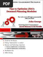 JDA DP Leadership Exchange Tips To Optimize Jdas DP Modules