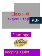 Class:-XII: Subject: - English