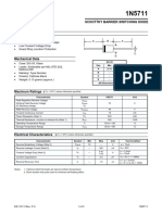 Schottky Barrier Switching Diode Features