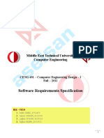 Software Requirements Specification: Middle East Technical University Computer Engineering