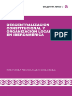 Descentralización Constitucional y Organización Local en Iberoamérica