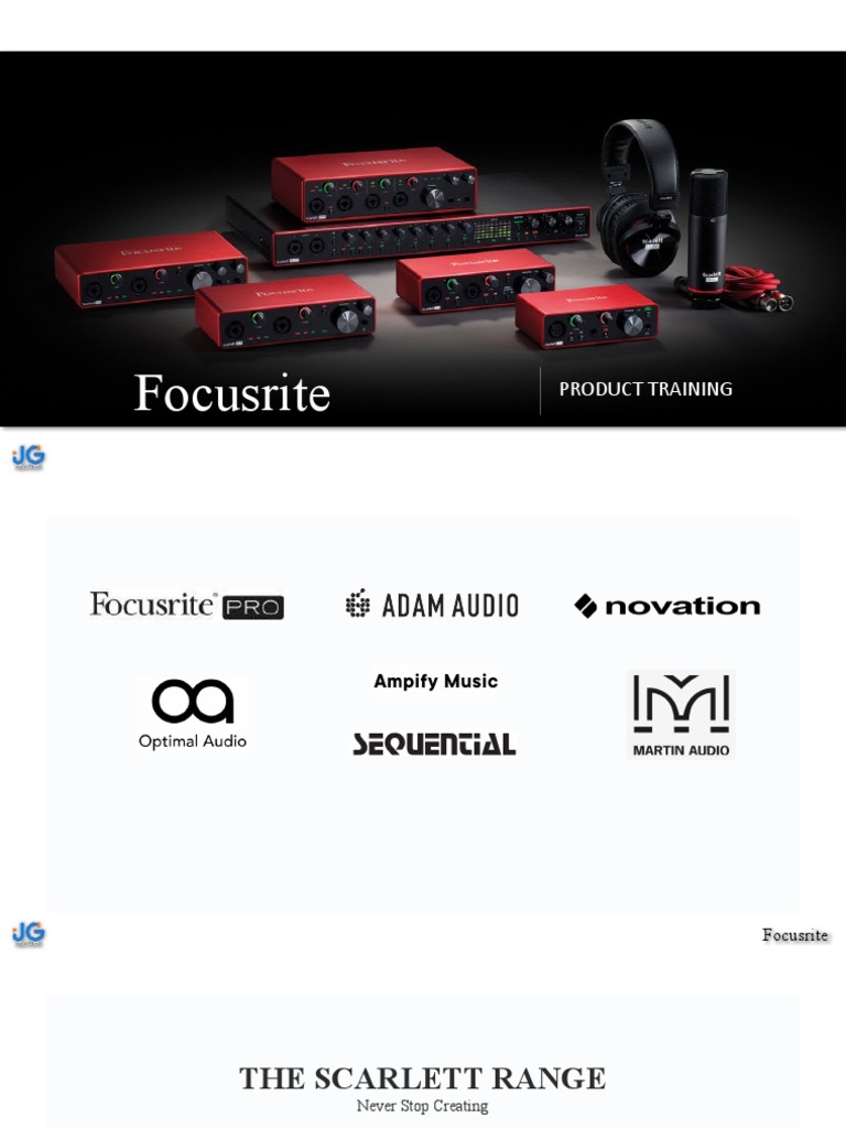 Focusrite Product Training | PDF | Computing | Computer Engineering