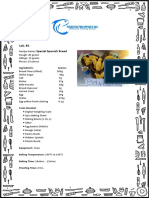 Lab. #2 Special Spanish Bread: Ingredients: Grams