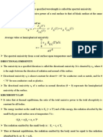 Spectral Emissivity: Et T Oret E T B E T B