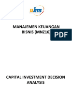 09 Capital Investment Decision Analysis (Session 19, 20, 21)