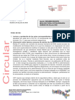 Informa Mesa Sectorial 29 Junio 22