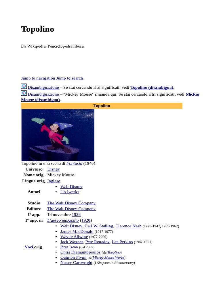 Topolino | PDF