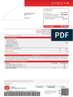 Fatura de serviços Claro com detalhes de plano e valores