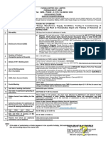 Chennai Metro Rail Tender for Design, Manufacture, Supply, Installation, Testing & Commissioning of Machinery and Plant at Poonamallee Depot