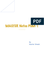 PSM-1 Master Notes 