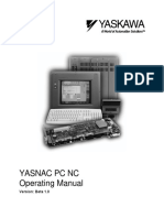 Yasnac PC NC Operating Manual: Version: Beta 1.0