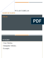 Crie e aprenda a manipular tabelas em bases de dados