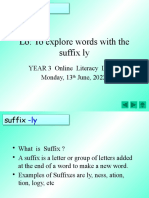 Lo: To Explore Words With The Suffix Ly