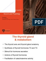 Thyroid Function and Control Second Year Physiology: Presented by