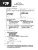 Class VIII, Decision Control Structure