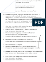 Writing Focus I. Tipos de Writing EOI y Cambridge