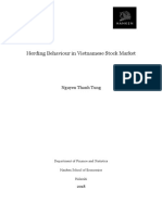 Herding Behaviour in Vietnamese Stock Market: Nguyen Thanh Tung