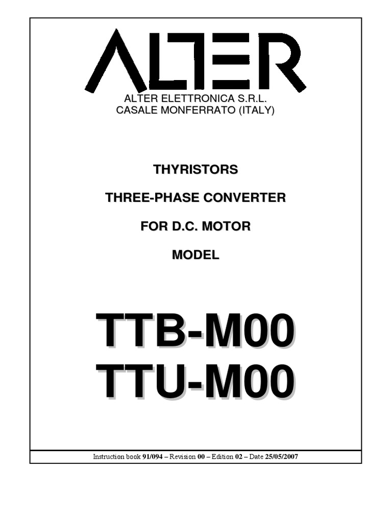Alter ttb drive for dc motors with field control descargar gratis pdf