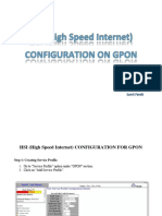 HSI Configuration for GPON