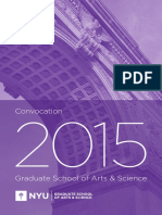 2015 Convocation Program - GSAS