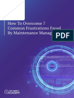 How To Overcome 7 Common Frustrations Faced by Maintenance Managers