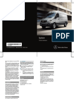 2016 Mercedes Benz Sprinter Service Booklet