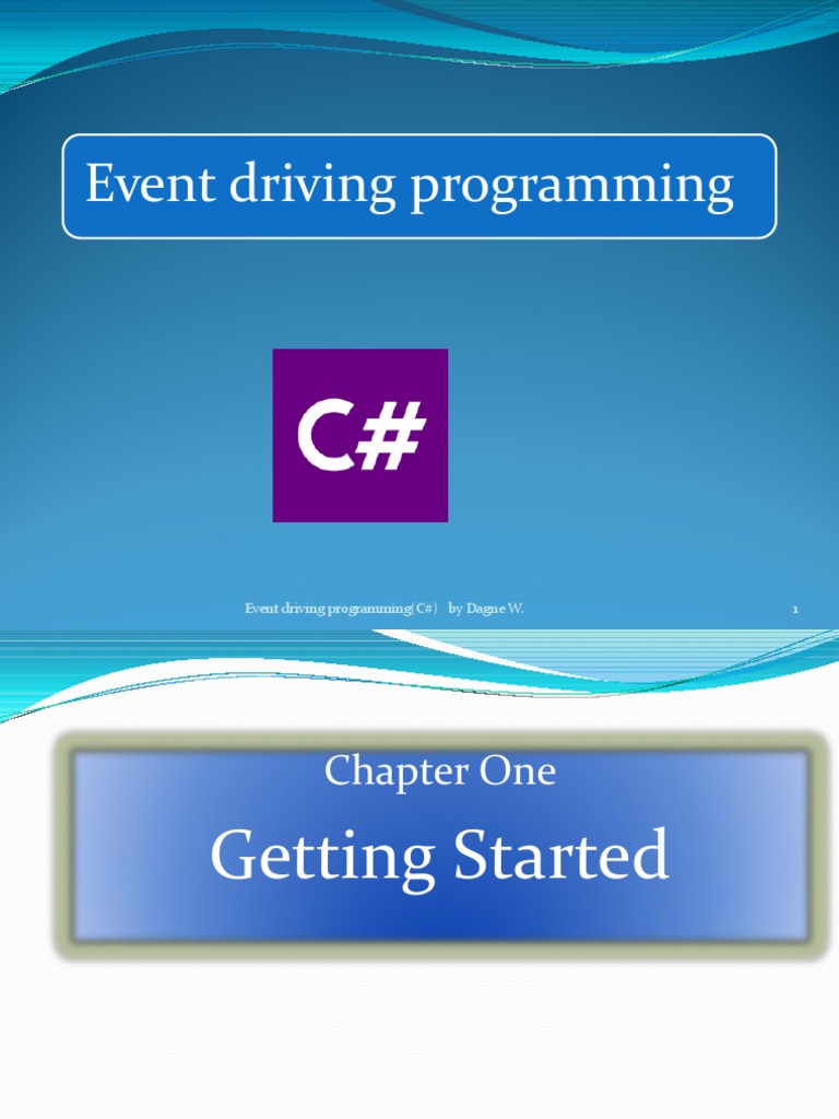 Chapter 1 - Getting Started | PDF | Method (Computer Programming ...