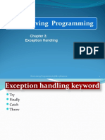 Chapter 3 -Exception Handling
