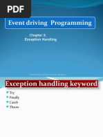 Chapter 3 -Exception Handling