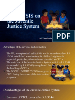 ANALYSIS On The Juvenile Justice System
