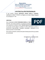 Contancia de Practica Pre Profesionales PDF