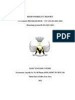 The Responsibility Report of Tutorial Program MS 88