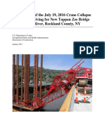 Investigation of The July 19, 2016 Crane Collapse During Pile Driving For New Tappan Zee Bridge Over Hudson River, Rockland County, NY